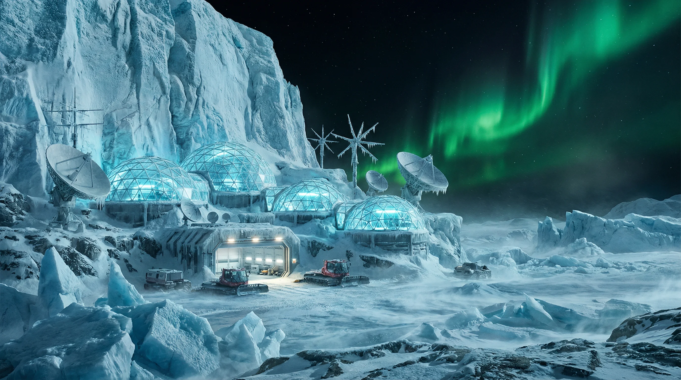 皇冠体育冰川基地外景全貌